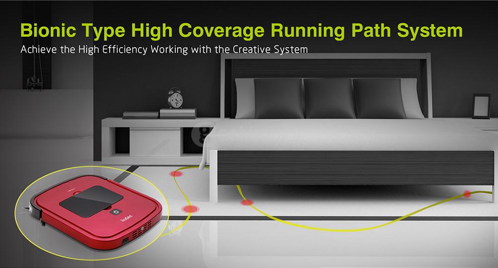 iiutec R-cruiser Robotic Vacuum Cleaner 2.95CM Slim Body 2000mAH Built-in Battery Strong Suction Robot Floor Cleaner - Gold