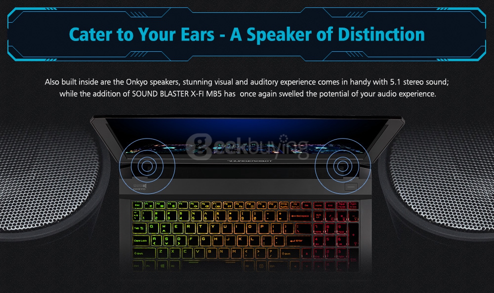 [HK Stock] ThundeRobot ST-Pro VR Ready Gaming Laptop 15.6 Inch DOS GTX1060 6G Intel Core i7 7700HQ Quad Core 3.8GHz 16GB RAM 512GB SSD IPS Screen 1920*1080 RGB Backlight Keyboard Gray - UK