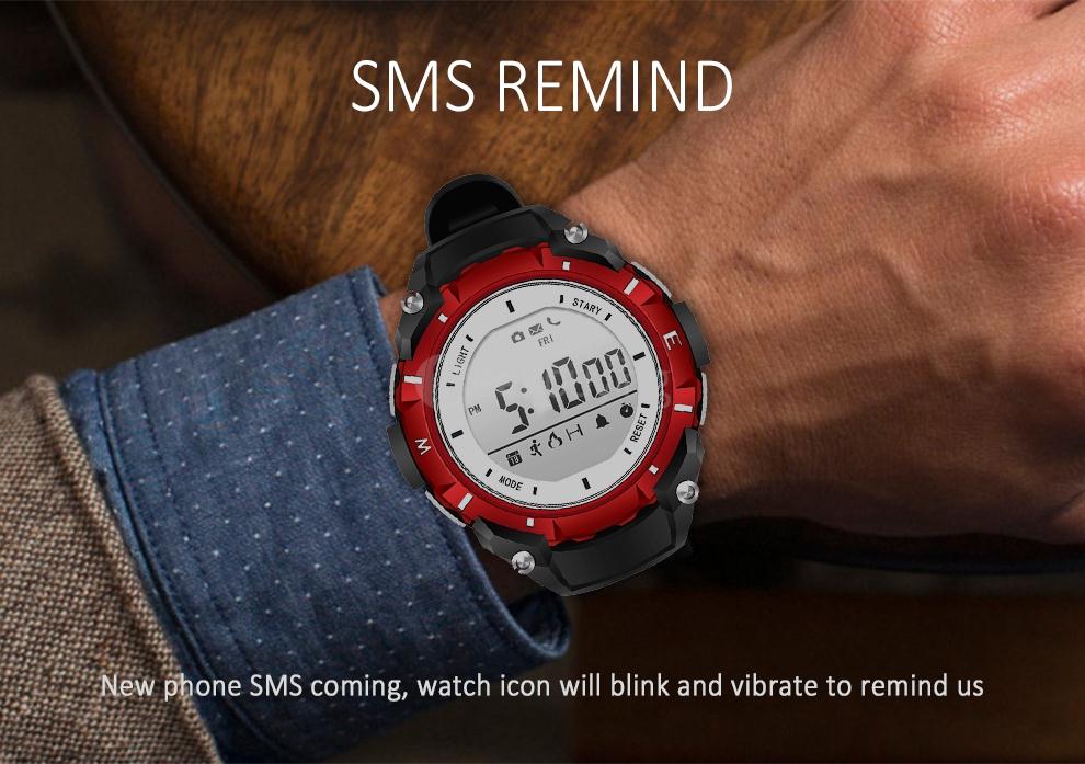 DZB DA14580 Bluetooth 4.0 Smart Watch Heart Rate Monitor Pedometer Remote Camera SMS Call for Android iOS - Black+Green