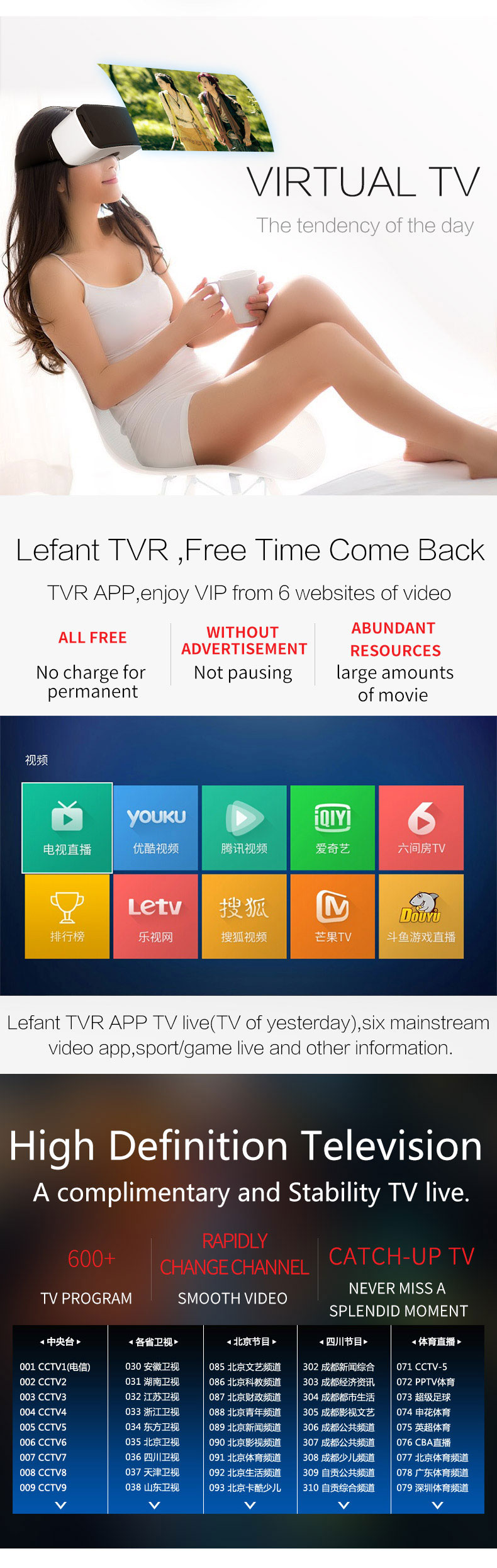 Lefant LMJ6 TVR FOV120 Immersive 3D VR Virtual Reality Headset Focus Adjustable for 4.7-5.7 Smartphones