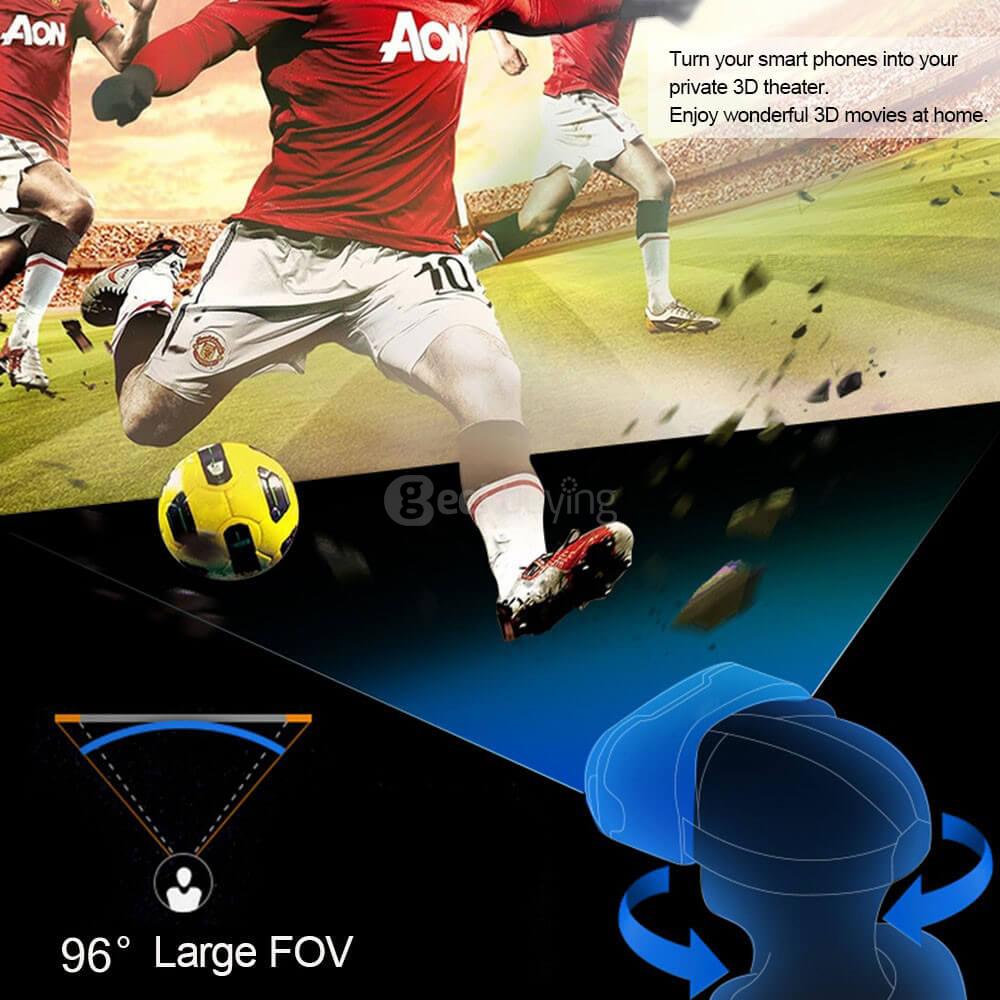 VR SHINECON 4 FOV110 IPD Adjustable 3D Immersive VR Virtual Reality Headset for 4.7 - 6 inches Smartphones