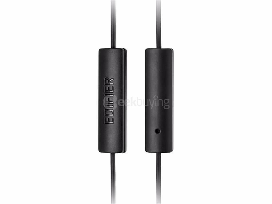 EDIFIER P180 In-Ear Earphone Hands-Free Wired Control Earpiece with MIC for Smartphones - Black