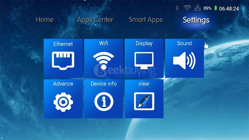 M6S Mini Smart Projector Android 4.4 OS 1GB/32GB 50Lumens 854*480 Pixel Bluetooth 4.0 2.4G/5G WiFi Airplay Miracat