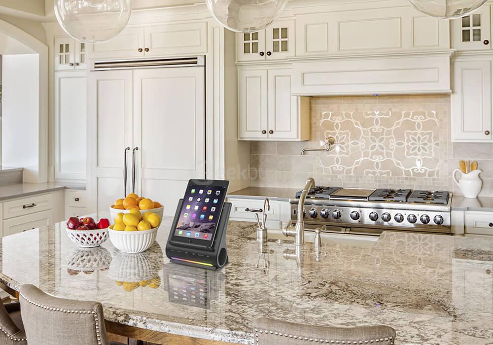 AZPEN DockAll D-100 Wireless Charger Bluetooth 4.0 HiFi Speaker Charging Dock Station with Dual USB Output