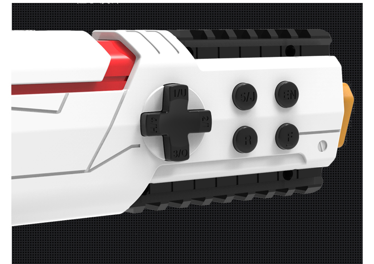 PP GUN Mini Motion Sensor Gamepad Mobile FPS Selfie Game Controller Bluetooth 4.0 for iOS/Android - White