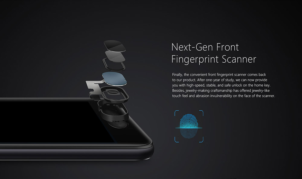 [HK Stock] Ulefone Gemini 5.5 Inch FHD Screen Android 6.0 MT6737T Quad Core 1.5GHz 3GB RAM 32GB ROM 13MP 5MP Dual Rear Camera Touch ID Smartphone(Black)+Glass Film+TPU Case+ Phone Stand