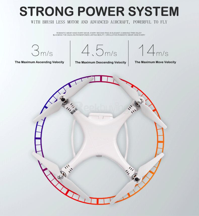 Up Air Upair One 4K Plus WIFI FPV With 12MP 4K 25FPS HD Camera 2-Axis Gimbal Follow Me Mode RC Quadcopter RTF - White