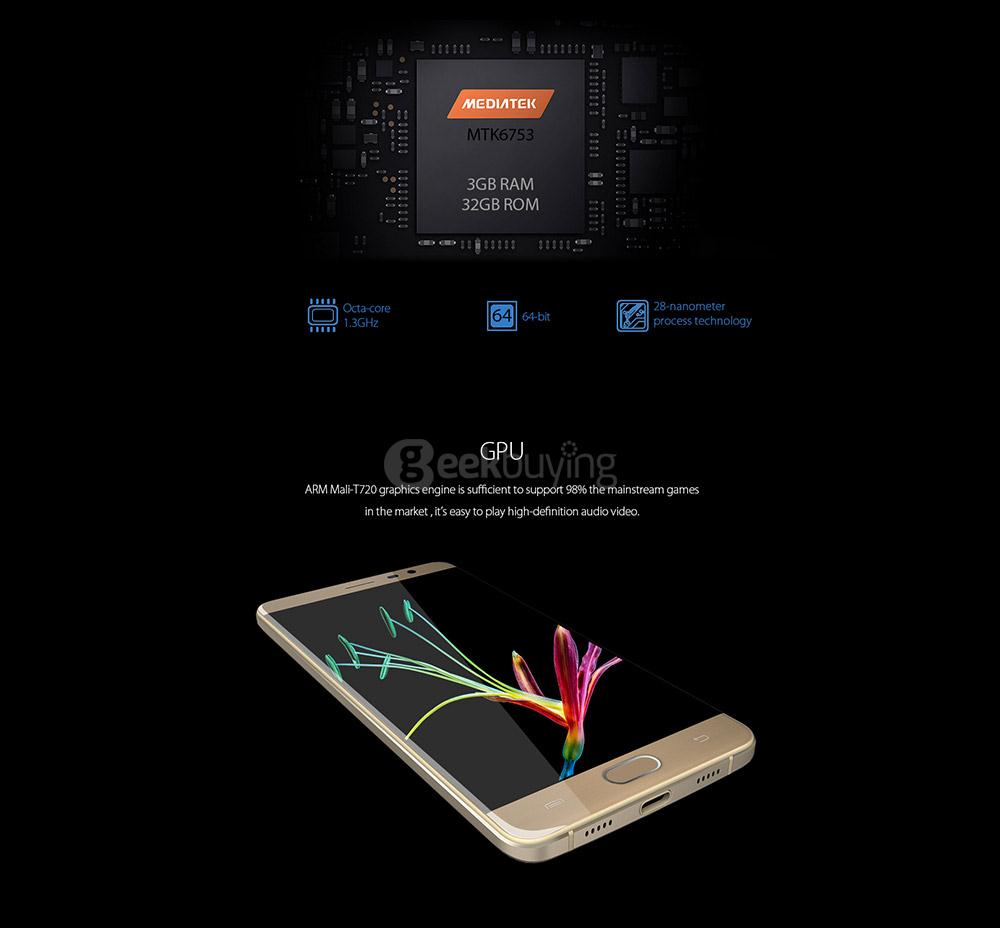 [HK Stock] CUBOT CHEETAH 2 5.5 Inch FHD Screen 3GB Ram 32GB Rom 8.0MP+13.0MP  MT6753 Octa Core Android 6.0 4G LTE Smartphone Touch ID  - Gold