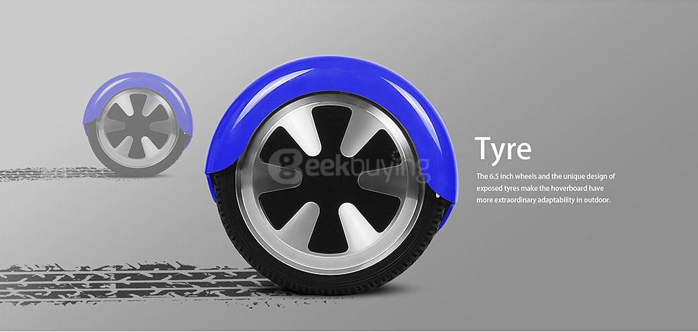 [US Stock] Megawheels TW01S 4400MAH Dual Wheels Self Balancing Electric Scooter Drifting Board - Blue