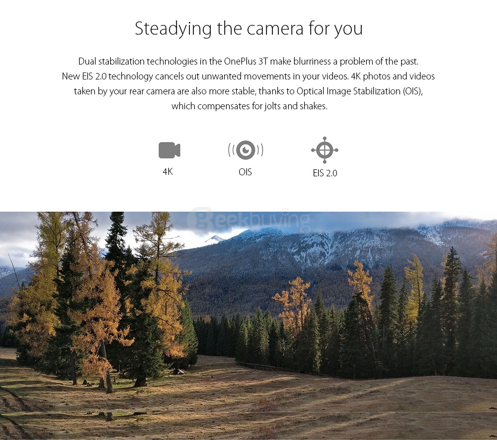 [EU Version]ONEPLUS 3T(A3003)5.5inch AMOLED FHD Oxygen OS Smartphone Qualcomm Snapdragon 821 2.35GHz Quad Core 6GB 64GB 16.0MP+16.0MP Dash Charge Touch ID NFC Type-C - Soft Gol