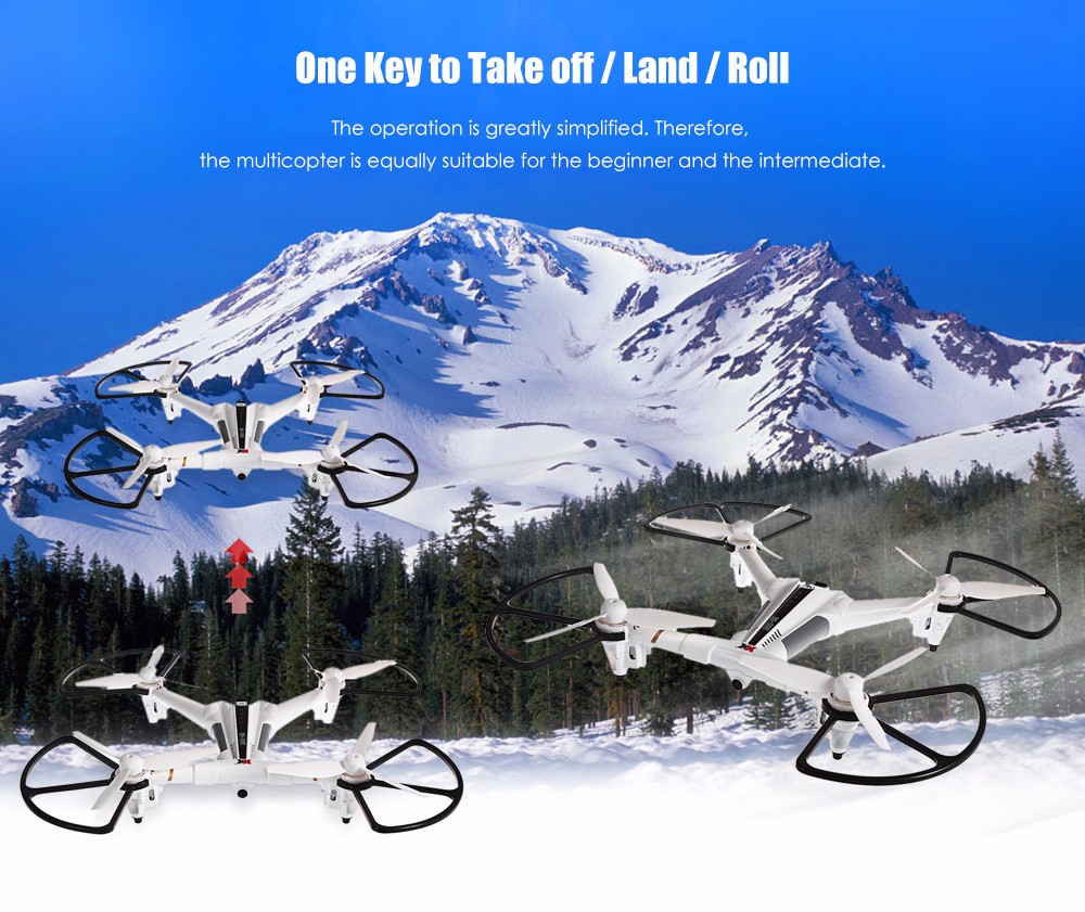 XK X300-F 5.8G HD 720P FPV With Optical Flow Positioning Altitude Hold Mode RC Quadcopter RTF - White