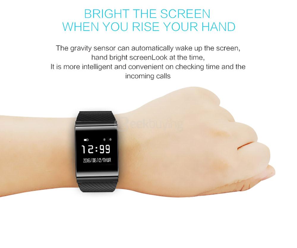 X9 PLUS Smart Bracelet Silicone Strap Heart Rate Monitor Smart Bluetooth Bracelet Activity Tracker Blood Pressure Monitor - Black