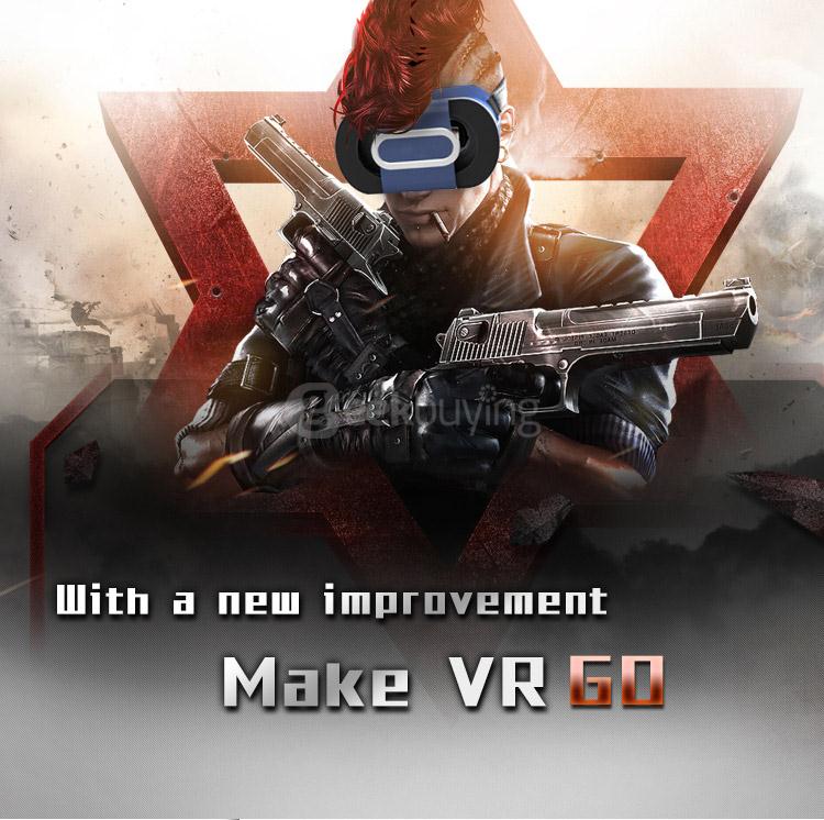 Ritech VR GO FOV96 Immersive 3D VR Virtual Reality Headset with PMMA Lens for 4.0 - 6.0 inch Smartphones