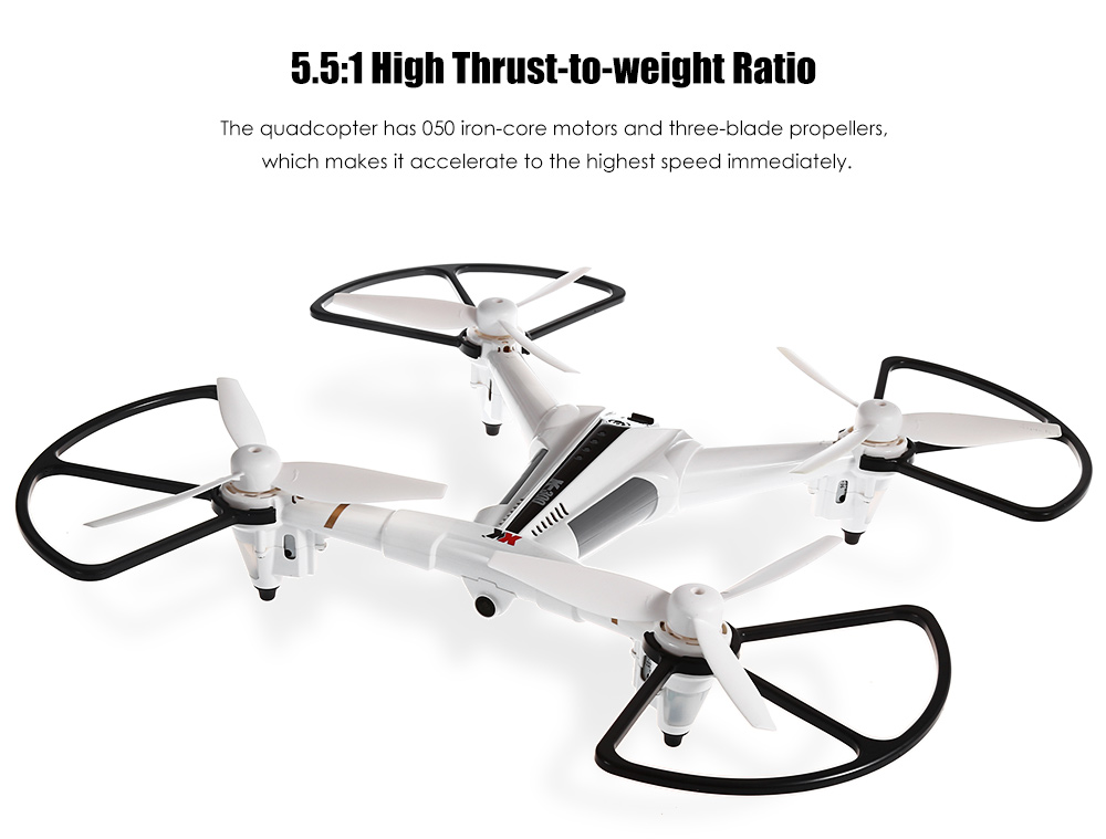 XK X300-F 5.8G HD 720P FPV With Optical Flow Positioning Altitude Hold Mode RC Quadcopter RTF - White