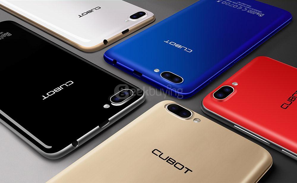 [HK Stock]CUBOT RAINBOW2 5.0 Inch HD Screen MT6580A Quad Core 1.3GHz 1GB RAM 16GB ROM Android 7.0 Smartphone 2.5D Curved Display Rear Dual Cameras - Black