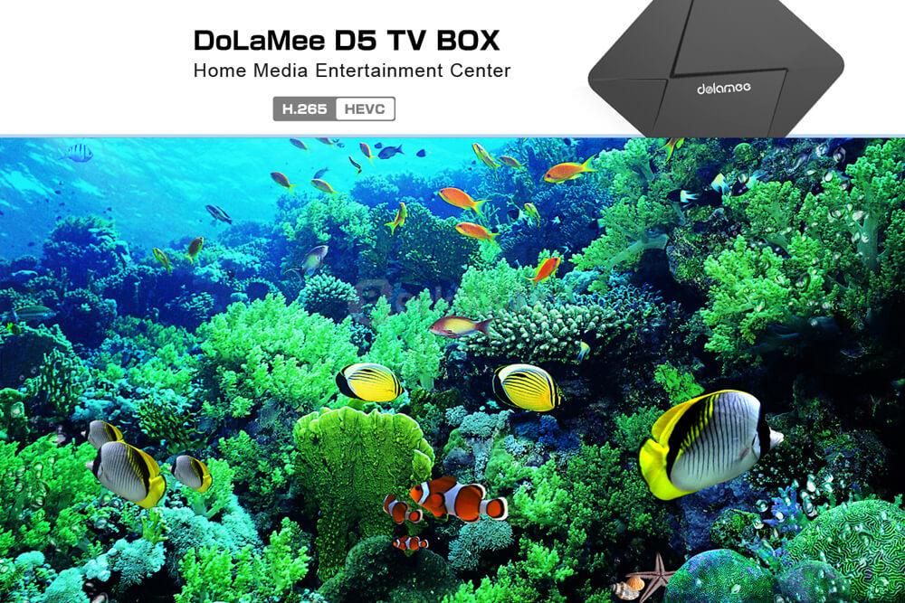 DOLAMEE D5 RK3229 4K TV BOX Android 5.1 2G/16G WIFI LAN VP9 H.265 Bluetooth4.0 Media Player
