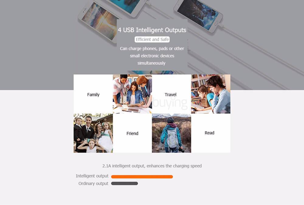 Teclast T200CE 20000mAh 4 Output 8 Pin Digital Display Micro USB Power Bank