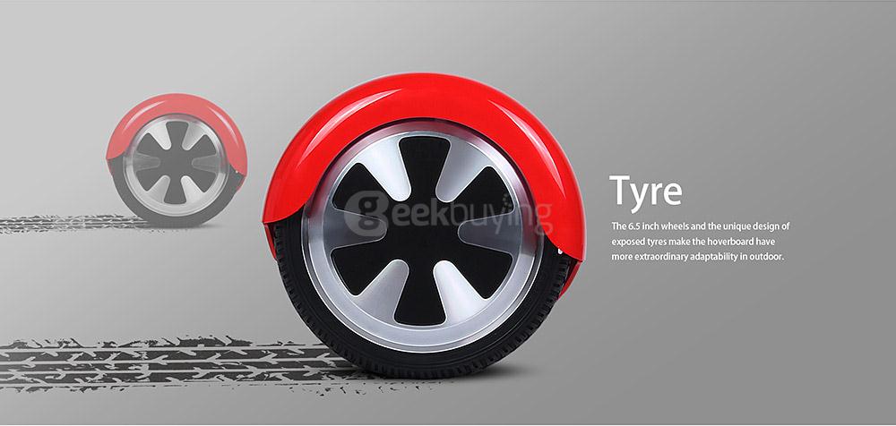[US Stock] Megawheels TW01S 4400MAH Dual Wheels Self Balancing Electric Scooter Drifting Board - Red