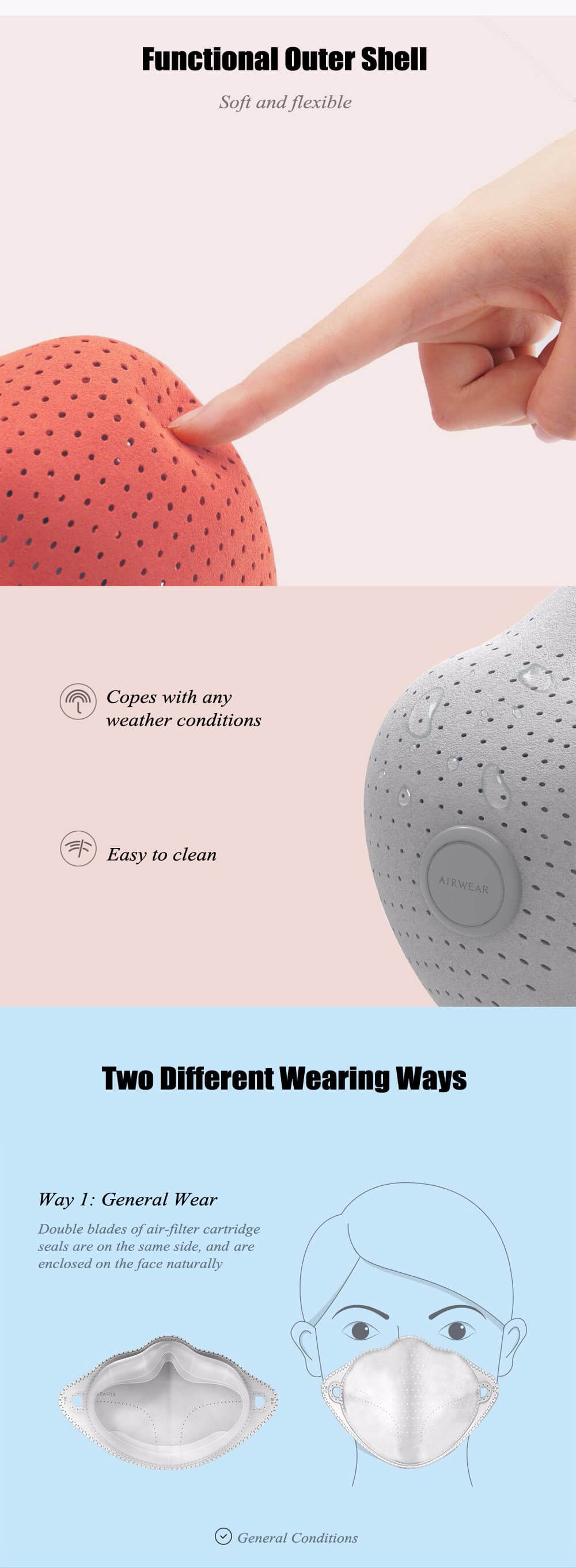 Xiaomi N95 Anti Fog and Haze PM2.5 Mask Anti-Dust Formaldehyde Gas Industrial Dust Breathable Mask - Black