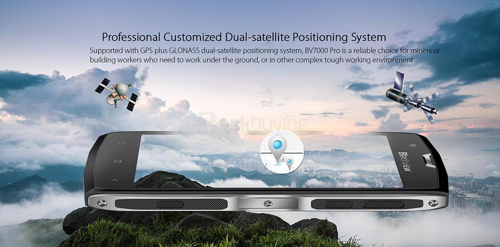 [HK Stock]Blackview BV7000 PRO 5.0 Inch FHD 4GB RAM 64GB ROM 13.0MP 64-Bit MT6750T Octa Core 1.5GHz Android 6.0 Rugged Smartphone IP68 Waterproof Touch ID - Silver