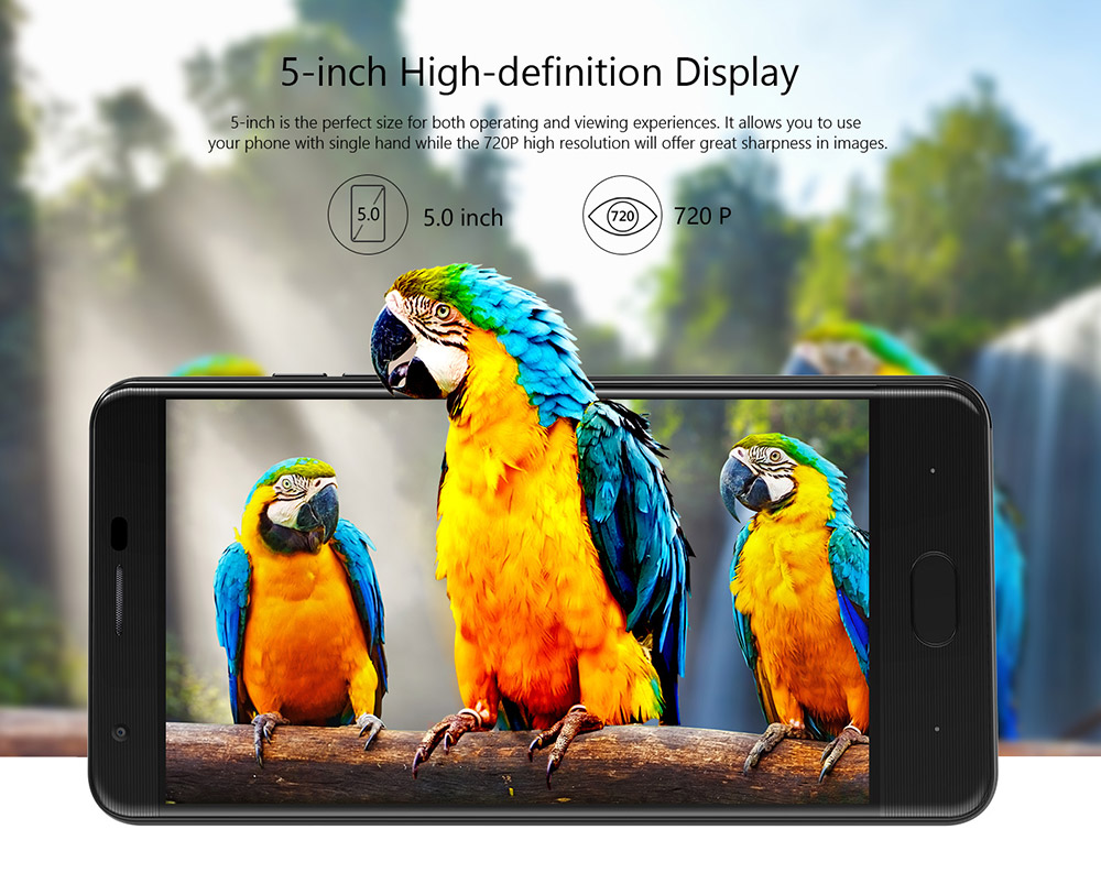 [HK Stock] Ulefone U008 Pro 5.0 Inch HD Screen Android 6.0 4G LTE Smartphone MT6737 64-Bit Quad-core 1.3GHz 2GB RAM 16GB ROM 13.0MP Touch Sensor - Gray