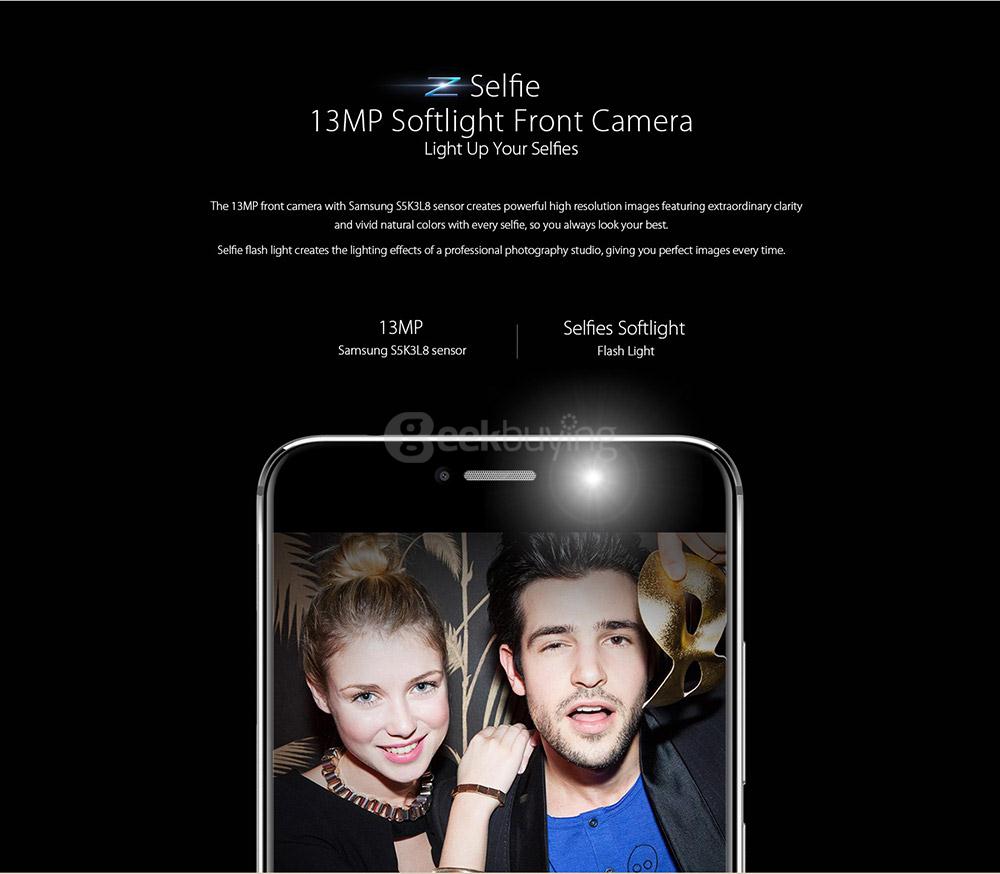 [HK Stock]UMI Z 5.5 Inch FHD 4GB RAM 32GB ROM Helio X27 Deca core 2.6GHz 13.0MP Android 6.0 Smartphone Touch ID Type-C USB Quik Charge - Gold
