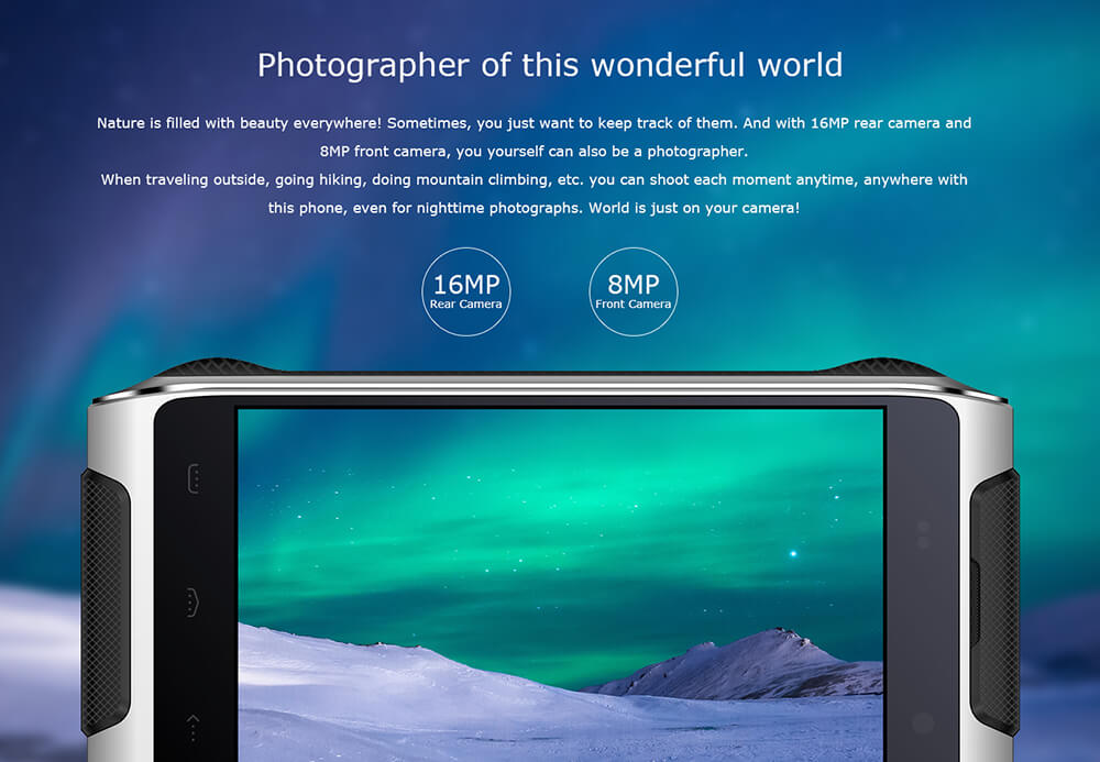 [HK Stock] HOMTOM HT20 Pro 4.7 Inch Rugged Phone IP68 Waterproof Android 6.0  MT6753 Octa Core 4G LTE 3GB RAM 32GB ROM 16.0MP Camera Touch ID 3500mAh Battery OTG - Orange