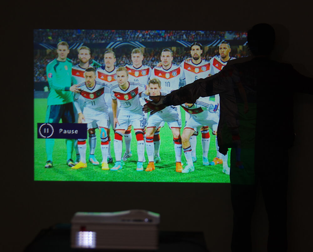 UNIC UC36 LCD Projector 1000 Lumens 640*480 Pixels with HDMI/AV/USB/SD Input Ports - White