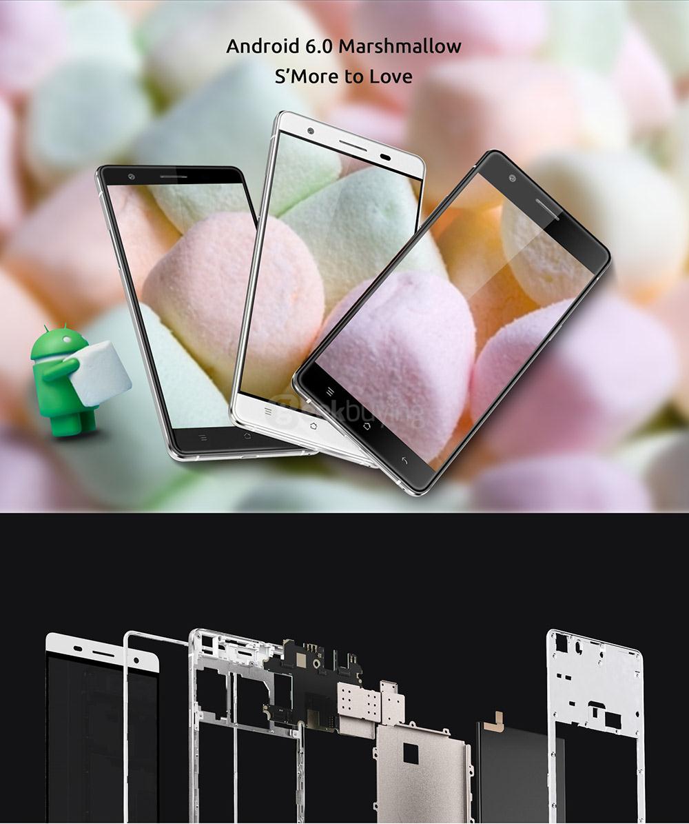 [HK Stock]CUBOT X16S 5.0 Inch HD Screen 3GB RAM 16GB ROM 8.0MP+13.0MP Cam MT6735A Quad-Core 4G LTE Android 6.0 Smartphone Anti-fingerprint - Black