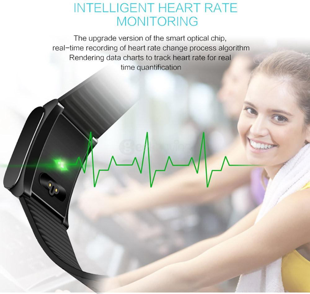 X9 PLUS Smart Bracelet Silicone Strap Heart Rate Monitor Smart Bluetooth Bracelet Activity Tracker Blood Pressure Monitor - Black