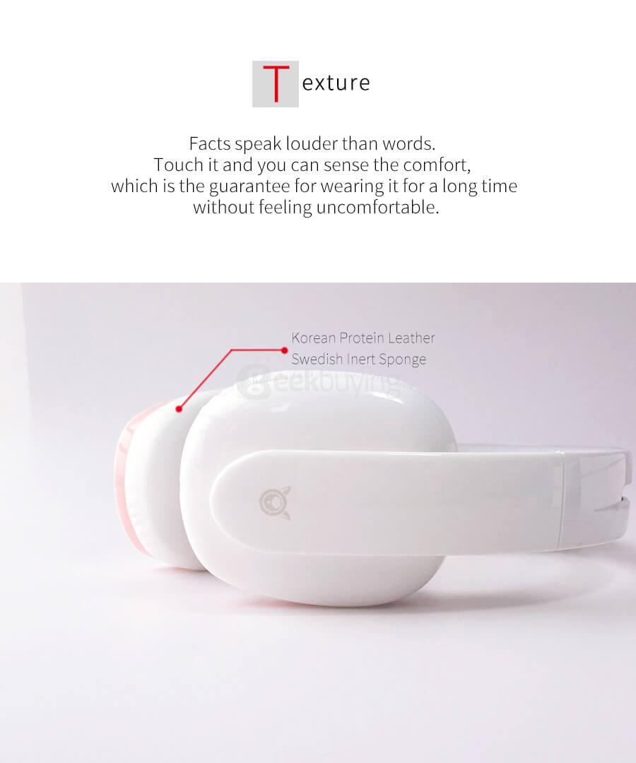 Censi Wired Cat Ear Headphones Over Ear Wired Noise Canceling Headphones for Smartphone PC - White