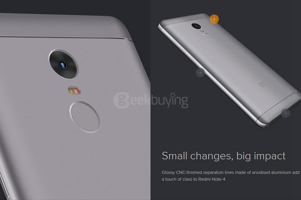 [HK Stock][Official Global Version]Xiaomi Redmi Note 4 5.5 Inch 2.5D Arc Screen Snapdragon 625 Octa-core MIUI 8 4G LTE 3GB RAM 32GB ROM Smartphone 13.0MP Touch ID 4100mAh - Gold