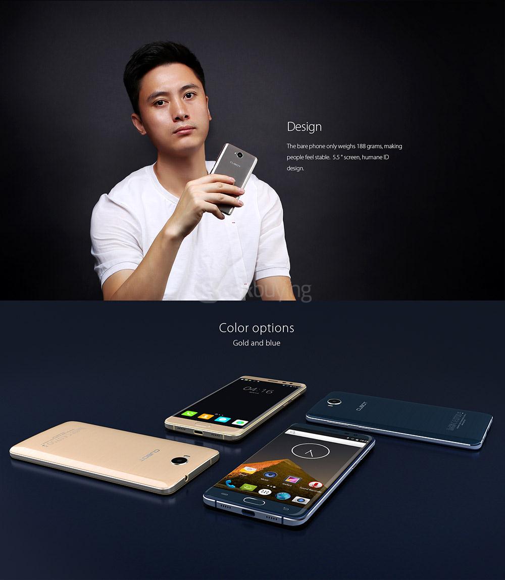 [HK Stock] CUBOT CHEETAH 2 5.5 Inch FHD Screen 3GB Ram 32GB Rom 8.0MP+13.0MP  MT6753 Octa Core Android 6.0 4G LTE Smartphone Touch ID  - Gold