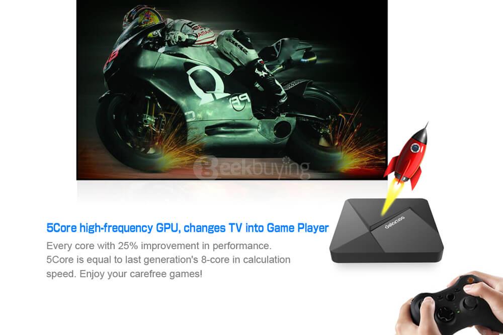Bundle DOLAMEE D5 Android 5.1 RK3229 2G/16G 4K TV BOX + Tronsmart TSM01 English Version Air Mouse