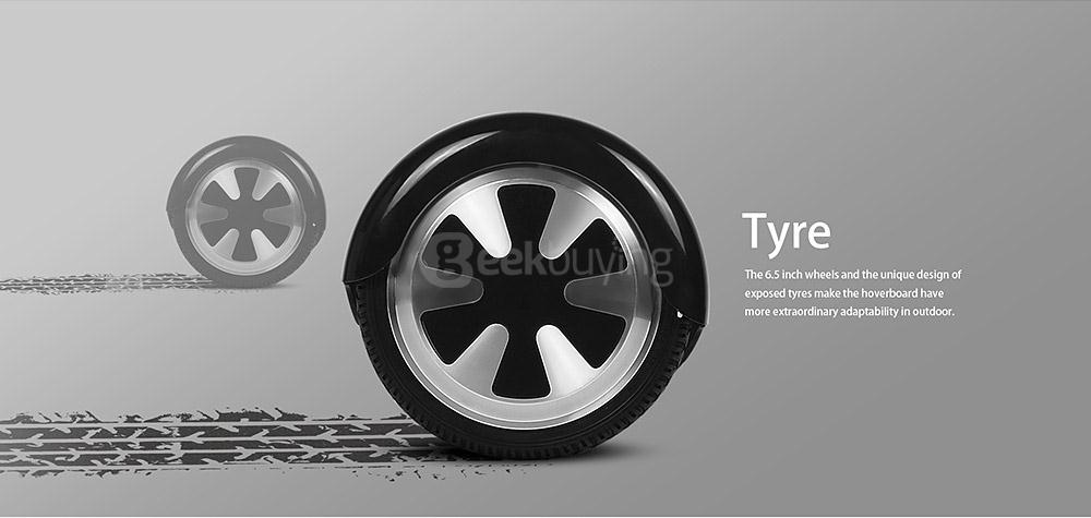 [US Stock] Megawheels TW01S 4400MAH Dual Wheels Self Balancing Electric Scooter Drifting Board - Black