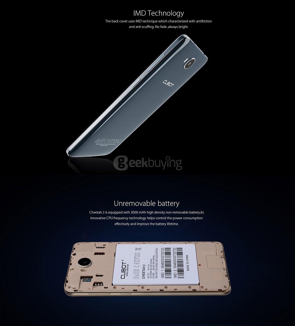 [HK Stock] CUBOT CHEETAH 2 5.5 Inch FHD Screen 3GB Ram 32GB Rom 8.0MP+13.0MP  MT6753 Octa Core Android 6.0 4G LTE Smartphone Touch ID  - Gold