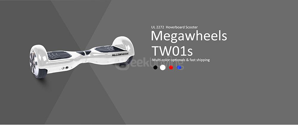 [US Stock] Megawheels TW01S 4400MAH Dual Wheels Self Balancing Electric Scooter Drifting Board - White