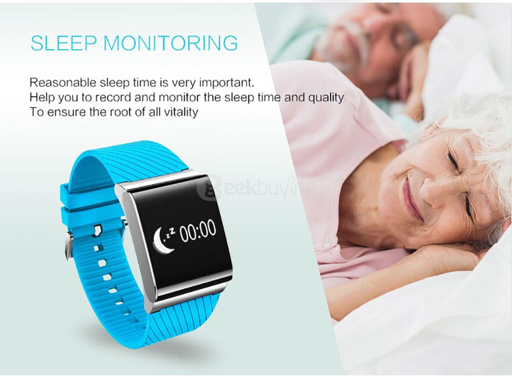 X9 PLUS Smart Bracelet Genuine Leather Strap Heart Rate Monitor Smart Bluetooth Bracelet Activity Tracker Blood Pressure Monitor - Black