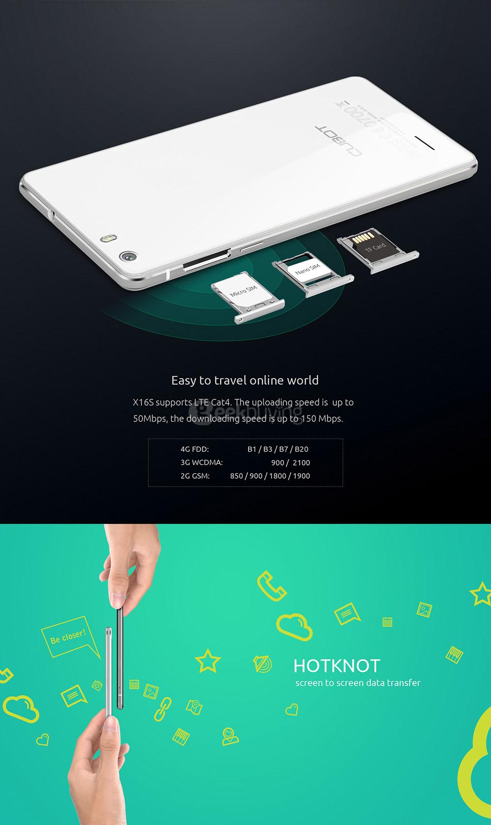 [HK Stock]CUBOT X16S 5.0 Inch HD Screen 3GB RAM 16GB ROM 8.0MP+13.0MP Cam MT6735A Quad-Core 4G LTE Android 6.0 Smartphone Anti-fingerprint - Black