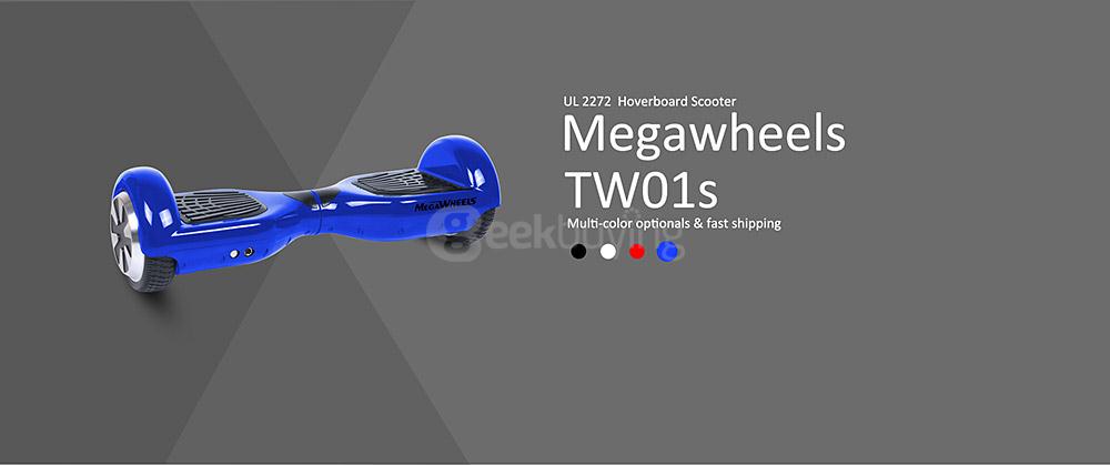 [US Stock] Megawheels TW01S 4400MAH Dual Wheels Self Balancing Electric Scooter Drifting Board - Blue