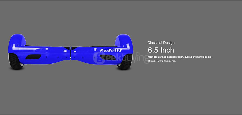 [US Stock] Megawheels TW01S 4400MAH Dual Wheels Self Balancing Electric Scooter Drifting Board - Blue