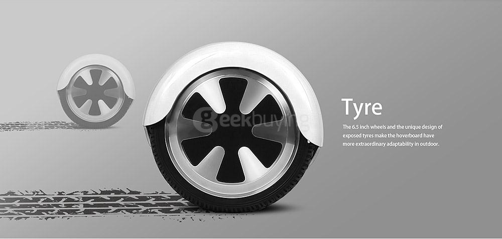 [US Stock] Megawheels TW01S 4400MAH Dual Wheels Self Balancing Electric Scooter Drifting Board - White