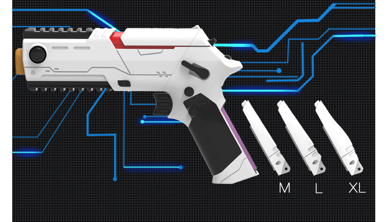 PP GUN Mini Motion Sensor Gamepad Mobile FPS Selfie Game Controller Bluetooth 4.0 for iOS/Android - White