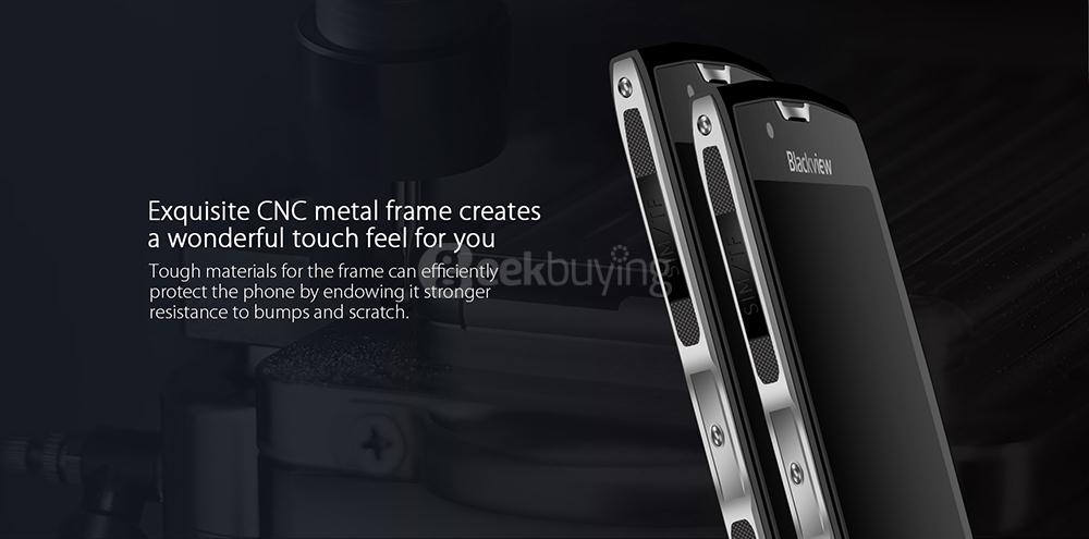 [HK Stock]Blackview BV7000 PRO 5.0 Inch FHD 4GB RAM 64GB ROM 13.0MP 64-Bit MT6750T Octa Core 1.5GHz Android 6.0 Rugged Smartphone IP68 Waterproof Touch ID - Silver
