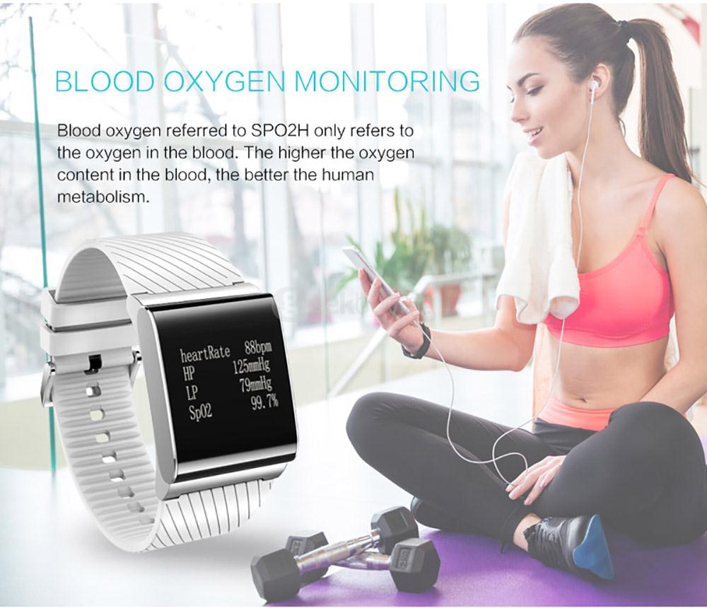 X9 PLUS Smart Bracelet Silicone Strap Heart Rate Monitor Smart Bluetooth Bracelet Activity Tracker Blood Pressure Monitor - Black