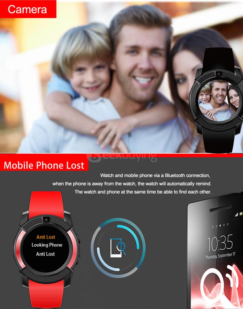 v8 smart watch bt notifier