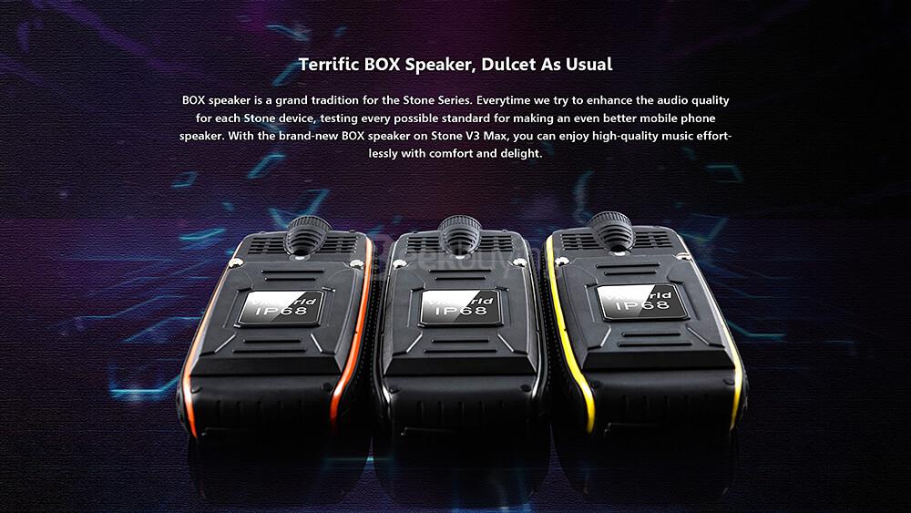 VKworld Stone V3 MAX IP68 Waterproof Phone 2.4 Inch Daily Dustproof ShatterProof 5300Mah Long Standby Speaker LED Lights  - Yellow