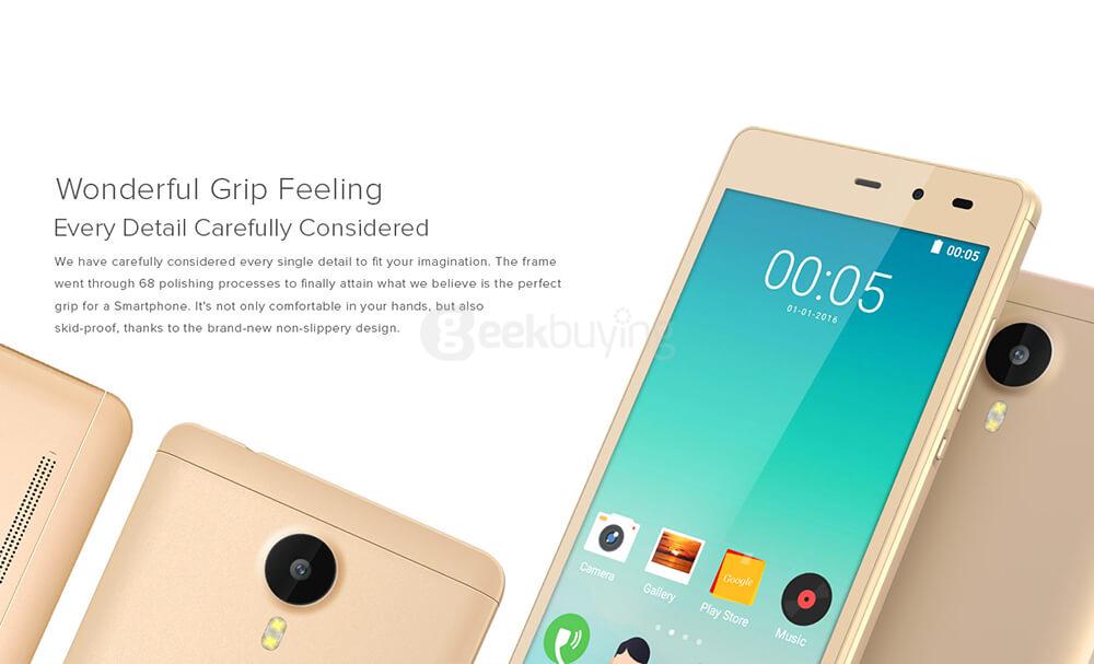 [HK Stock]LEAGOO Z5C 5.0 Inch 8GB ROM 5.0MP Cam SC7731C Quad Core 1.3GHz Android 6.0 Smartphone Smart Wake - Gold