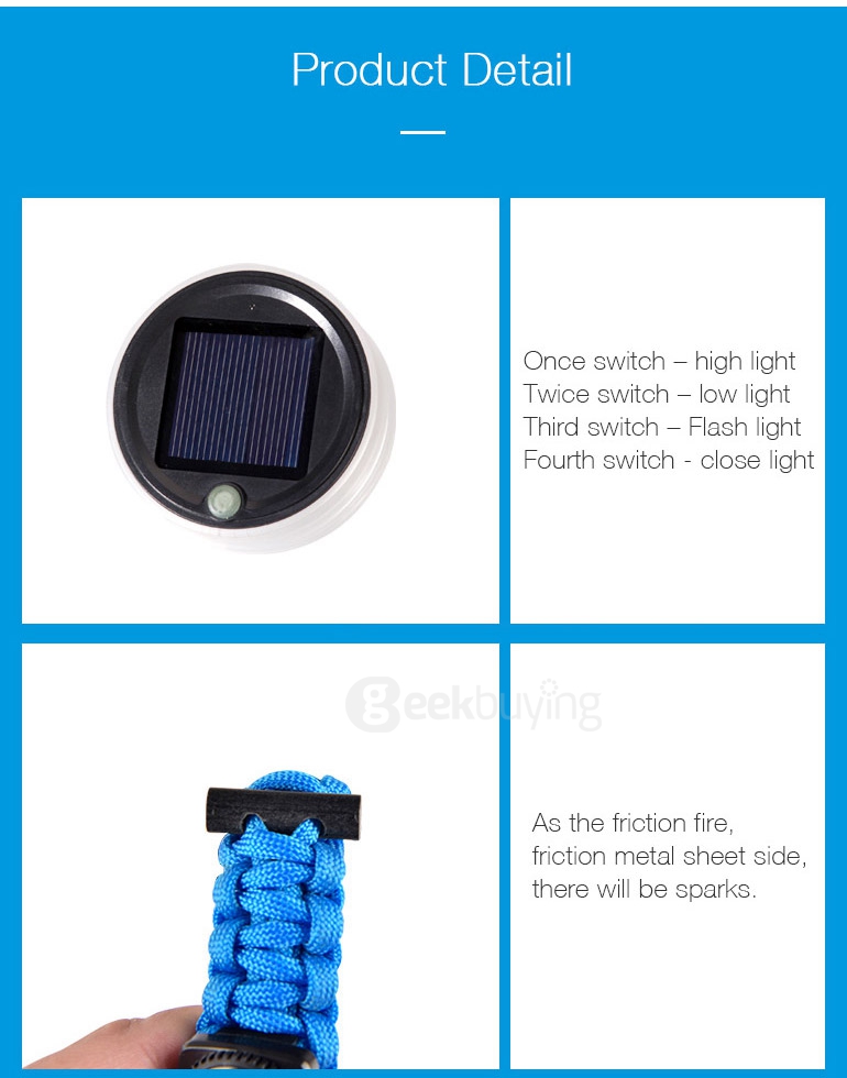 Sorbo Multi-functional Portable Telescopic Cup Solar Energy Charging with USB Interface 700ml Capacity  - Blue