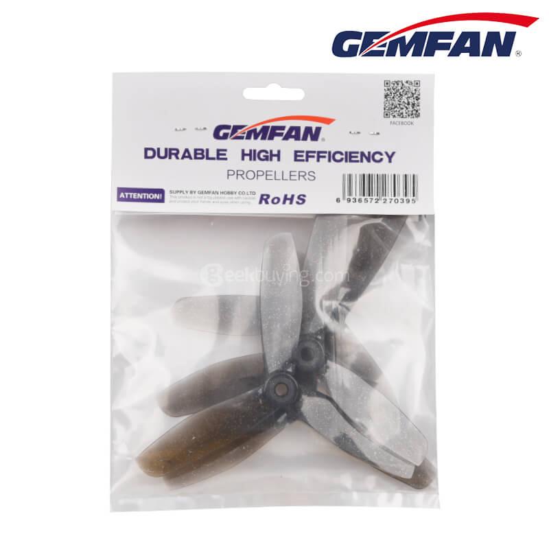 Gemfan 5045BN Master 5 X 4.5 3-Blade Propeller CW CCW for Racing Quadcopter - DinoBlades
